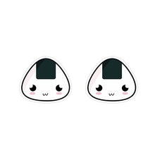 Load image into Gallery viewer, 2019 Lovely Sushi Resin Earrings Kawaii Cartoon Rice Ball Acrylic Earrings Food Art Epoxy Stud Earring