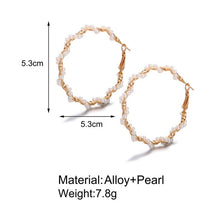 Load image into Gallery viewer, 17KM Vintage Moon Pearl Stud Earrings Set For Women BOHO Tassel Geometric Heart Twist Earring 2019 New DIY Bohemian Jewelry