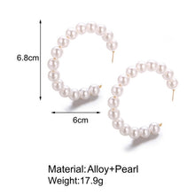 Load image into Gallery viewer, 17KM Vintage Moon Pearl Stud Earrings Set For Women BOHO Tassel Geometric Heart Twist Earring 2019 New DIY Bohemian Jewelry