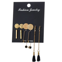 Load image into Gallery viewer, 17KM Vintage Moon Pearl Stud Earrings Set For Women BOHO Tassel Geometric Heart Twist Earring 2019 New DIY Bohemian Jewelry