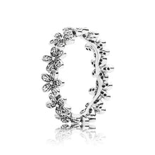 Load image into Gallery viewer, 9 Styler 925 Sterling Silver Charms Women Ring Rose Gold Snowflake Crown With Full Crystal Round Ring For Women Jewelry