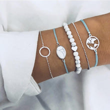 Load image into Gallery viewer, 30 Styles Mix Turtle Heart Pearl Wave LOVE Crystal Marble Charm Bracelets for Women Boho Tassel Bracelet Jewelry Wholesale