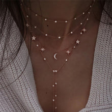 Load image into Gallery viewer, Vintage Multi-element Crystal Necklace For Women Fashion Stone Necklace Multiple Layers Pendant Long Necklaces Boho Gift Jewelry