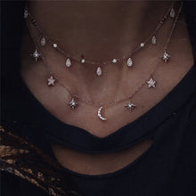 Load image into Gallery viewer, Vintage Multi-element Crystal Necklace For Women Fashion Stone Necklace Multiple Layers Pendant Long Necklaces Boho Gift Jewelry