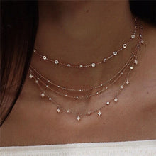 Load image into Gallery viewer, Vintage Multi-element Crystal Necklace For Women Fashion Stone Necklace Multiple Layers Pendant Long Necklaces Boho Gift Jewelry