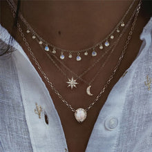 Load image into Gallery viewer, Vintage Multi-element Crystal Necklace For Women Fashion Stone Necklace Multiple Layers Pendant Long Necklaces Boho Gift Jewelry