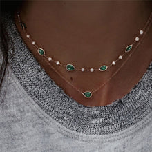 Load image into Gallery viewer, Vintage Multi-element Crystal Necklace For Women Fashion Stone Necklace Multiple Layers Pendant Long Necklaces Boho Gift Jewelry