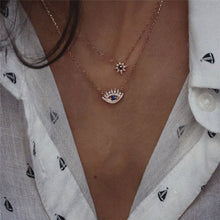 Load image into Gallery viewer, Vintage Multi-element Crystal Necklace For Women Fashion Stone Necklace Multiple Layers Pendant Long Necklaces Boho Gift Jewelry