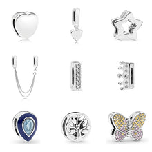 Load image into Gallery viewer, 2019 New Original 925 Sterling Silver Reflections Dazzling Clip Stopper Charms Beads Fit Pandora Bracelet DIY Women Jewelry