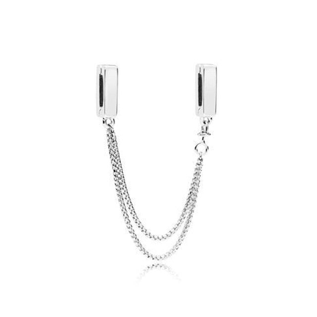 2019 New Original 925 Sterling Silver Reflections Dazzling Clip Stopper Charms Beads Fit Pandora Bracelet DIY Women Jewelry