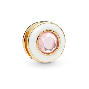 2019 New Original 925 Sterling Silver Reflections Dazzling Clip Stopper Charms Beads Fit Pandora Bracelet DIY Women Jewelry