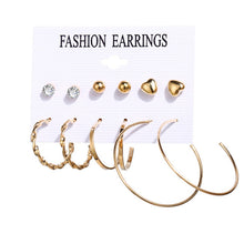 Load image into Gallery viewer, Minimalist Mixed Small Earrings Set Simple Geometric Stud Earrings for Women Girls Tiny Ear Studs Pendientes Kleine Oorbellen