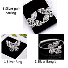 Load image into Gallery viewer, Female Open Bangle Bracelet Sweety Cubic Zircon Cuff Bangles Elegant CZ Butterfly OL Pearl Bangle for Women Costume Jewelry Gift