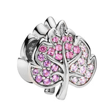 Load image into Gallery viewer, Couqcy 2019 Autumn NEW Moments Flower Pendant Fit pandora Bracelet Necklace Little Mermaid Flounder Charm DIY Jewelry Gifts love