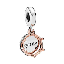 Load image into Gallery viewer, Couqcy 2019 Autumn NEW Moments Flower Pendant Fit pandora Bracelet Necklace Little Mermaid Flounder Charm DIY Jewelry Gifts love