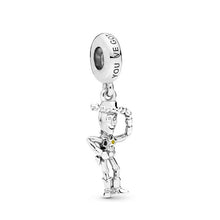 Load image into Gallery viewer, Couqcy 2019 Autumn NEW Moments Flower Pendant Fit pandora Bracelet Necklace Little Mermaid Flounder Charm DIY Jewelry Gifts love