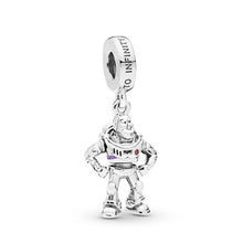 Load image into Gallery viewer, Couqcy 2019 Autumn NEW Moments Flower Pendant Fit pandora Bracelet Necklace Little Mermaid Flounder Charm DIY Jewelry Gifts love