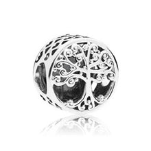Load image into Gallery viewer, Couqcy 2019 Autumn NEW Moments Flower Pendant Fit pandora Bracelet Necklace Little Mermaid Flounder Charm DIY Jewelry Gifts love