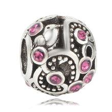 Load image into Gallery viewer, Couqcy 2019 Autumn NEW Moments Flower Pendant Fit pandora Bracelet Necklace Little Mermaid Flounder Charm DIY Jewelry Gifts love