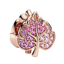 Load image into Gallery viewer, Couqcy 2019 Autumn NEW Moments Flower Pendant Fit pandora Bracelet Necklace Little Mermaid Flounder Charm DIY Jewelry Gifts love