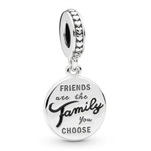 Load image into Gallery viewer, Couqcy 2019 Autumn NEW Moments Flower Pendant Fit pandora Bracelet Necklace Little Mermaid Flounder Charm DIY Jewelry Gifts love
