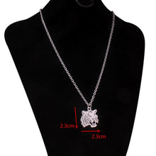 Load image into Gallery viewer, stainless steel chain 3mm trendy angel Play rabbit head tiger unicorn Necklace women unisex jewelry new punk flame necklaces men