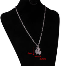 Load image into Gallery viewer, stainless steel chain 3mm trendy angel Play rabbit head tiger unicorn Necklace women unisex jewelry new punk flame necklaces men