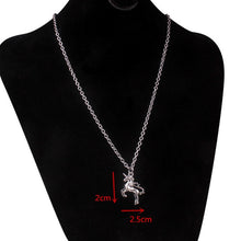 Load image into Gallery viewer, stainless steel chain 3mm trendy angel Play rabbit head tiger unicorn Necklace women unisex jewelry new punk flame necklaces men