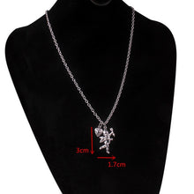 Load image into Gallery viewer, stainless steel chain 3mm trendy angel Play rabbit head tiger unicorn Necklace women unisex jewelry new punk flame necklaces men