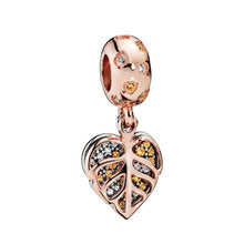 Load image into Gallery viewer, New mushroom Hedgehog Flying dragon butterfly Leaves Charm Beads Fits Original Pandora Charms Bracelet Women Jewelry DIY Making