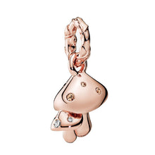 Load image into Gallery viewer, New mushroom Hedgehog Flying dragon butterfly Leaves Charm Beads Fits Original Pandora Charms Bracelet Women Jewelry DIY Making