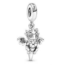 Load image into Gallery viewer, New mushroom Hedgehog Flying dragon butterfly Leaves Charm Beads Fits Original Pandora Charms Bracelet Women Jewelry DIY Making