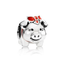 Load image into Gallery viewer, New mushroom Hedgehog Flying dragon butterfly Leaves Charm Beads Fits Original Pandora Charms Bracelet Women Jewelry DIY Making