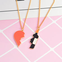 Load image into Gallery viewer, 2 pieces/set Best Friends Heart-Shaped Pendant Metal Necklace Cute Unicorn BEST BUDS Cartoon Children&#39;s Jewelry Accessories Gift