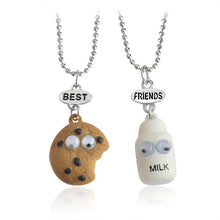 Load image into Gallery viewer, 2 pieces/set Best Friends Heart-Shaped Pendant Metal Necklace Cute Unicorn BEST BUDS Cartoon Children&#39;s Jewelry Accessories Gift