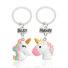 Load image into Gallery viewer, 2 pieces/set Best Friends Heart-Shaped Pendant Metal Necklace Cute Unicorn BEST BUDS Cartoon Children&#39;s Jewelry Accessories Gift