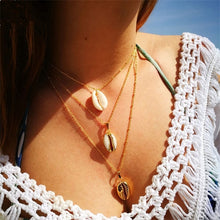 Load image into Gallery viewer, FAMSHIN Bohemian Multi layer Pendant Necklaces For Women Fashion Golden Geometric Charm Chains Necklace Wholesale Jewelry New