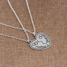 Load image into Gallery viewer, 2 pieces / set Fashion Best Friend Stitching Pendant Necklace Rainbow Broken Heart Necklace Female Children BFF Friendship Gift