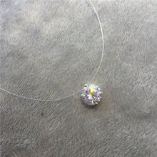 Load image into Gallery viewer, Choker Invisible Fish Line Crystal Necklace Pendants Neck Zircon Women Clavicle Chain Lady Feminino Collar