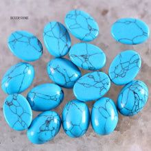 Load image into Gallery viewer, 10Pcs Oval 13x18MM CAB Cabochon Natural Stones Beads Lapis Carnelian Howlite Crystal Opal For Jewelry Making Bracelet Earrings