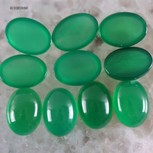 Load image into Gallery viewer, 10Pcs Oval 13x18MM CAB Cabochon Natural Stones Beads Lapis Carnelian Howlite Crystal Opal For Jewelry Making Bracelet Earrings