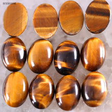 Load image into Gallery viewer, 10Pcs Oval 13x18MM CAB Cabochon Natural Stones Beads Lapis Carnelian Howlite Crystal Opal For Jewelry Making Bracelet Earrings