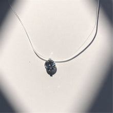 Load image into Gallery viewer, SUMENG New Personality Fashion Square Imitation Pearl Crystal Zircon Necklace Invisible Transparent Fishing Line Necklace Women