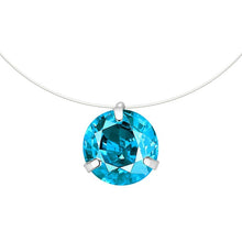 Load image into Gallery viewer, SUMENG New Personality Fashion Square Imitation Pearl Crystal Zircon Necklace Invisible Transparent Fishing Line Necklace Women
