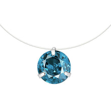 Load image into Gallery viewer, SUMENG New Personality Fashion Square Imitation Pearl Crystal Zircon Necklace Invisible Transparent Fishing Line Necklace Women
