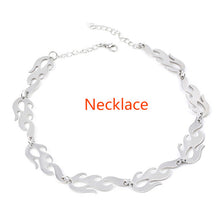 Load image into Gallery viewer, SG Punk Thorns Necklace Padlock Barbed Wire Bramble Lock Rock Chain Bracelet Oorbellen Hip Hop Collar Lady Girl Fashion Jewelry