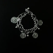 Load image into Gallery viewer, HZ 2019 Cool Lock Cross Punk Rock Chain Adjustable Bracelet Long Chain Silver Alloy Stainless Metal Line for Women Jewelry Party