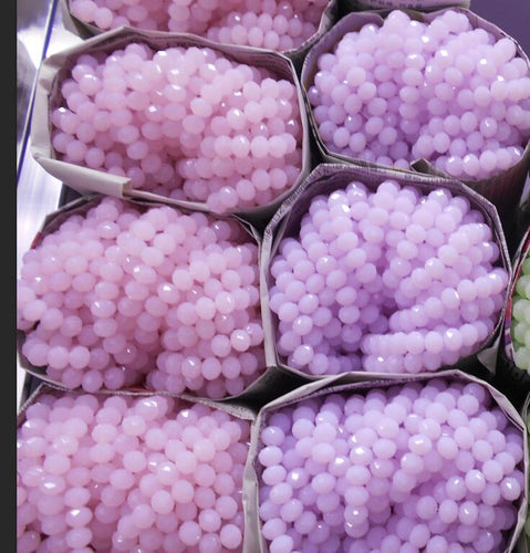 New! 4MM 140 piece/lot Loose Spacer Bead Cut Faceted Glass Stand Beads Fashion Jewelry Free Shipping Wholesale