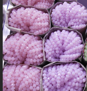 New! 4MM 140 piece/lot Loose Spacer Bead Cut Faceted Glass Stand Beads Fashion Jewelry Free Shipping Wholesale