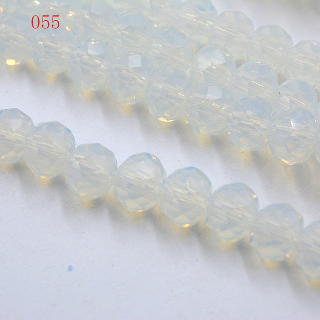 New! 4MM 140 piece/lot Loose Spacer Bead Cut Faceted Glass Stand Beads Fashion Jewelry Free Shipping Wholesale